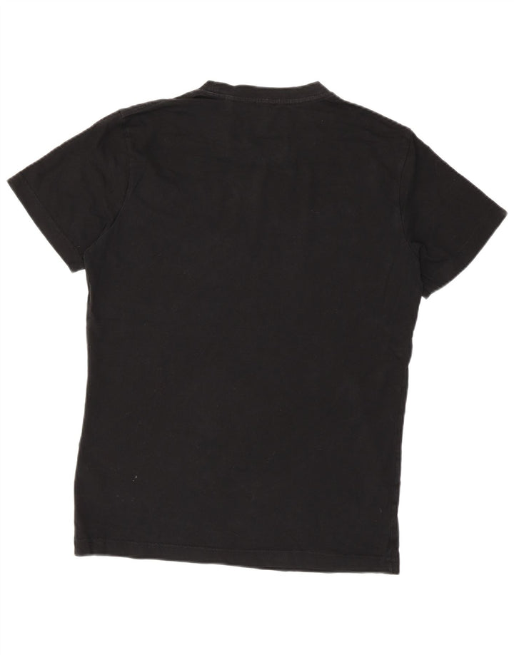 Diesel T-Shirt Graphique Homme Noir Moyen Coton