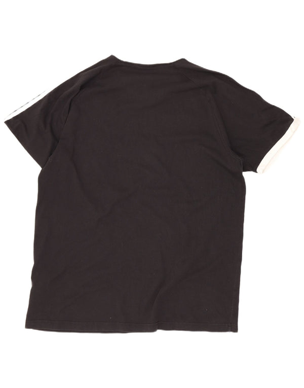 Adidas T-shirt à manches courtes pour homme Coupe classique XL Noir Coton