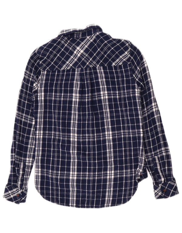 Tommy Hilfiger Chemise en flanelle pour fille 8-9 ans Petit carreaux bleu marine en viscose