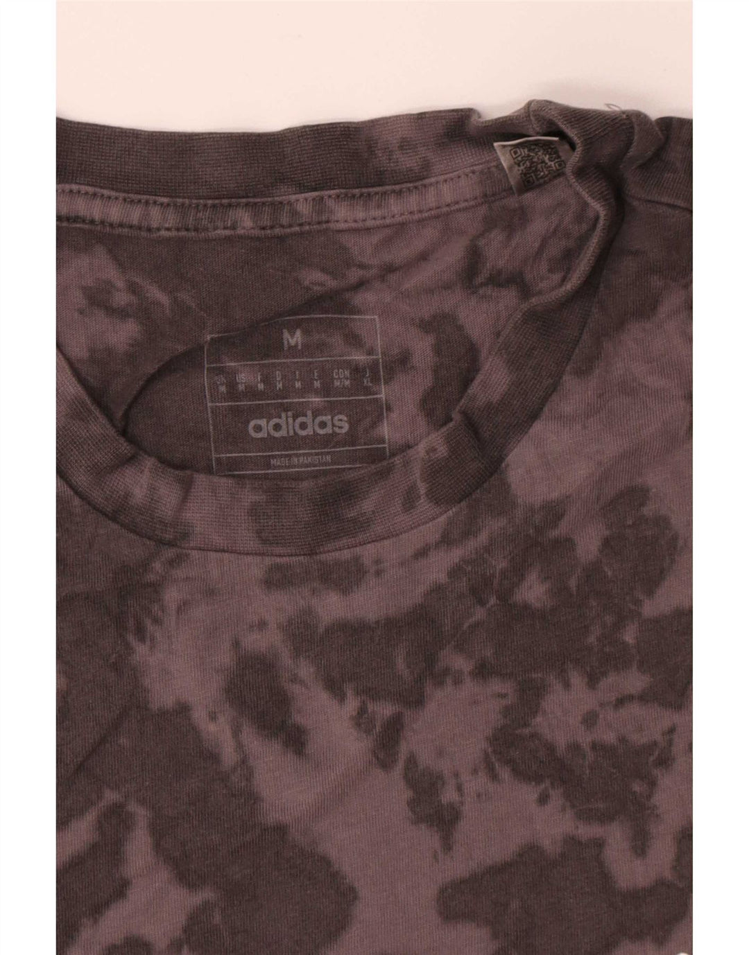Adidas T-Shirt Homme Gris Moyen Tie Dye Coton