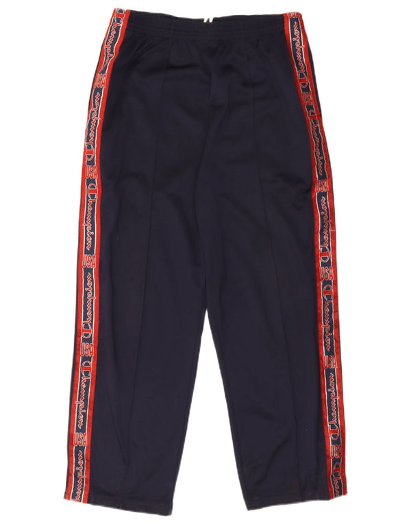 Champion Pantalon de Survêtement USA Graphic Homme Bleu Marine Colorblock