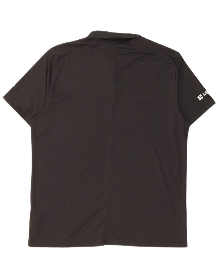 Polo Nike Dri Fit pour hommes, grand, noir, polyester