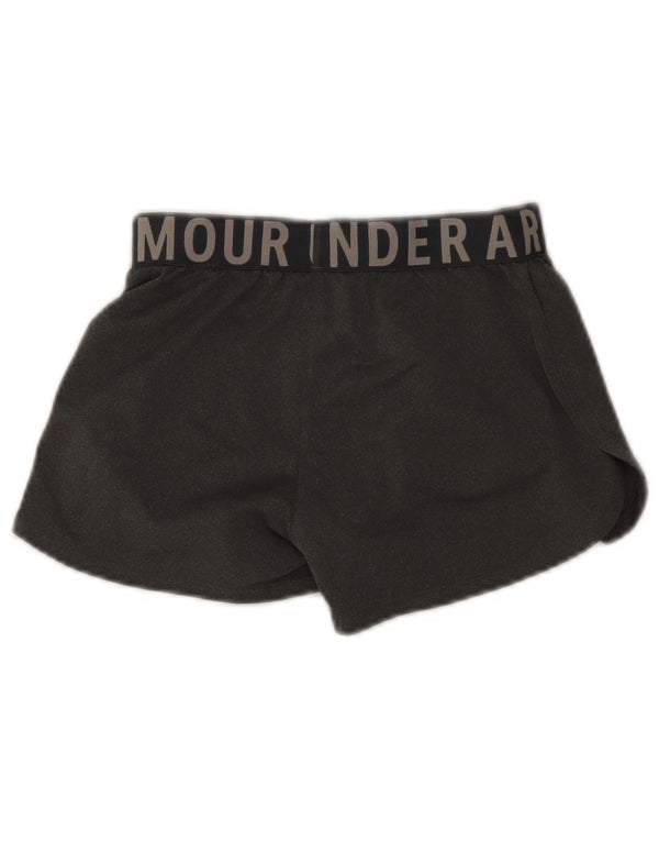 Under Armour Short de sport Heat Gear Graphic pour fille 9-10 ans Gris moyen