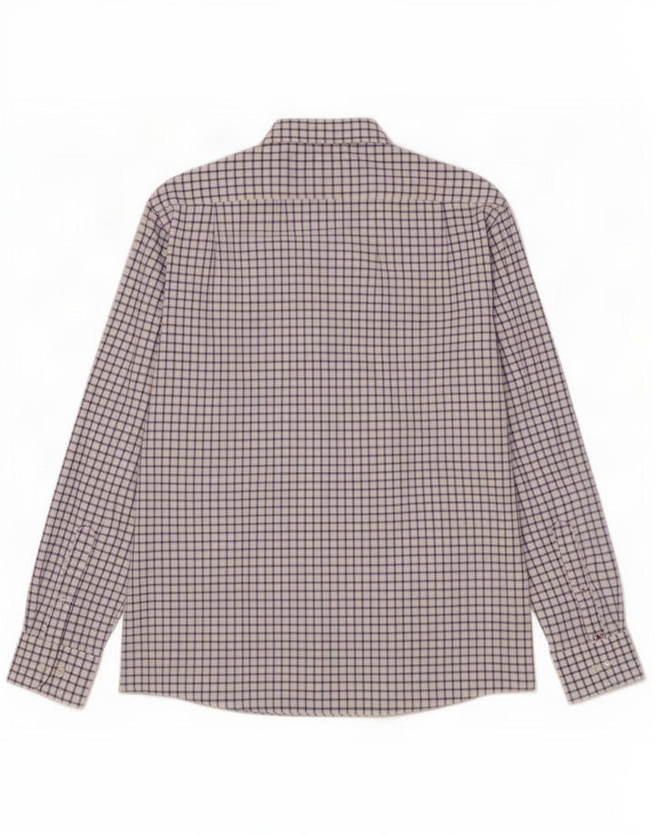 Tommy Hilfiger Chemise Homme Taille 16 1/2 Grand Coton à Carreaux Blanc