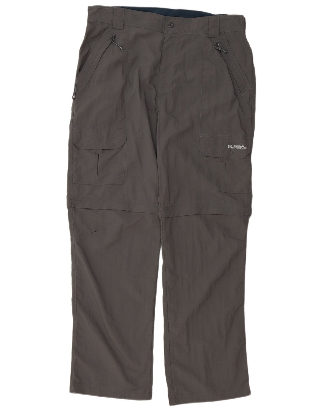 Mountain Warehouse Pantalon Cargo Droit Homme W38 L34 Nylon Gris