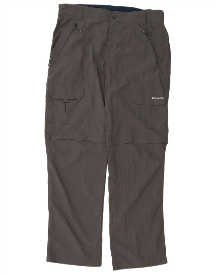 Mountain Warehouse Pantalon Cargo Droit Homme W38 L34 Nylon Gris