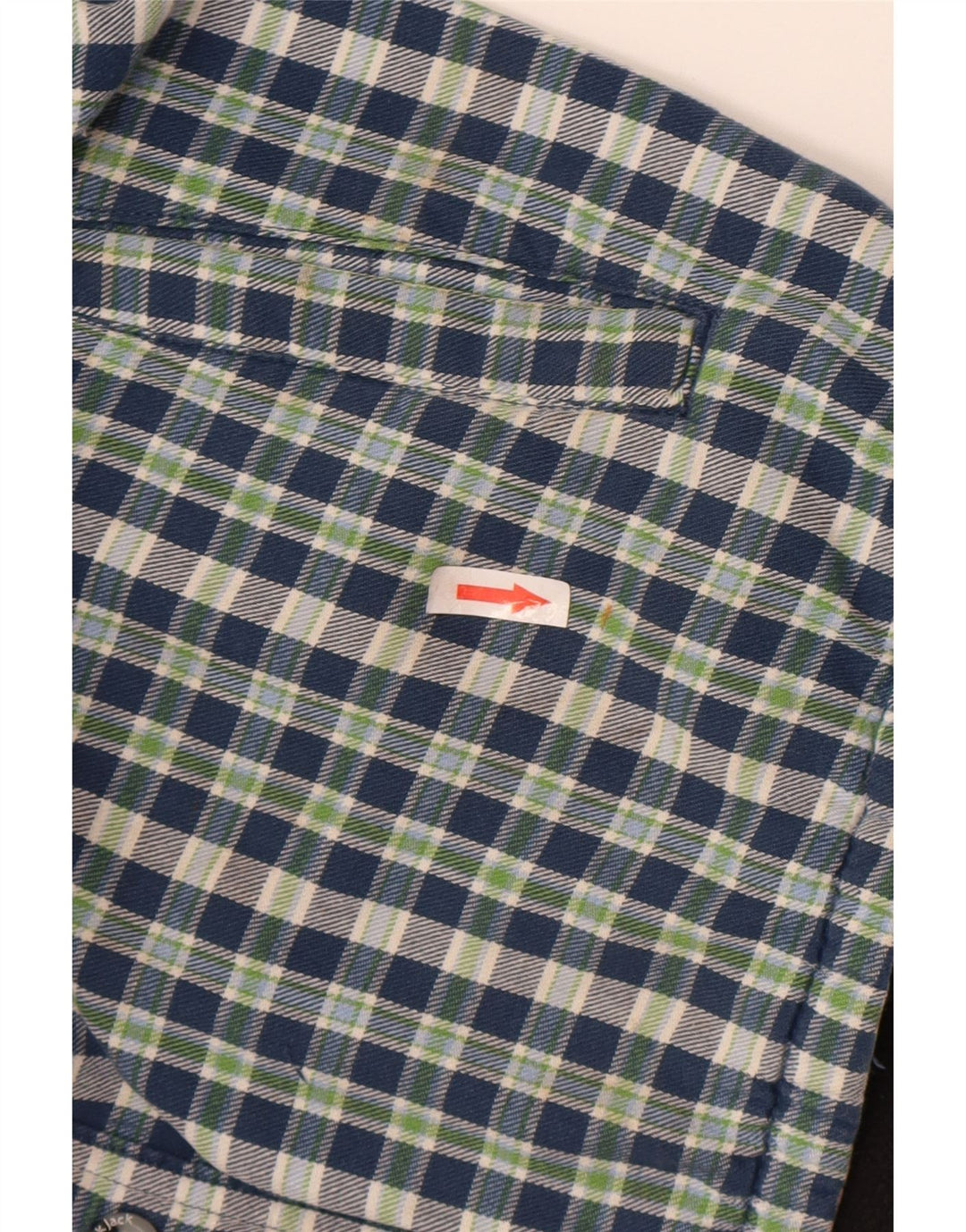 Black Jack Chemise en flanelle Lumberjack pour homme en coton à carreaux bleus
