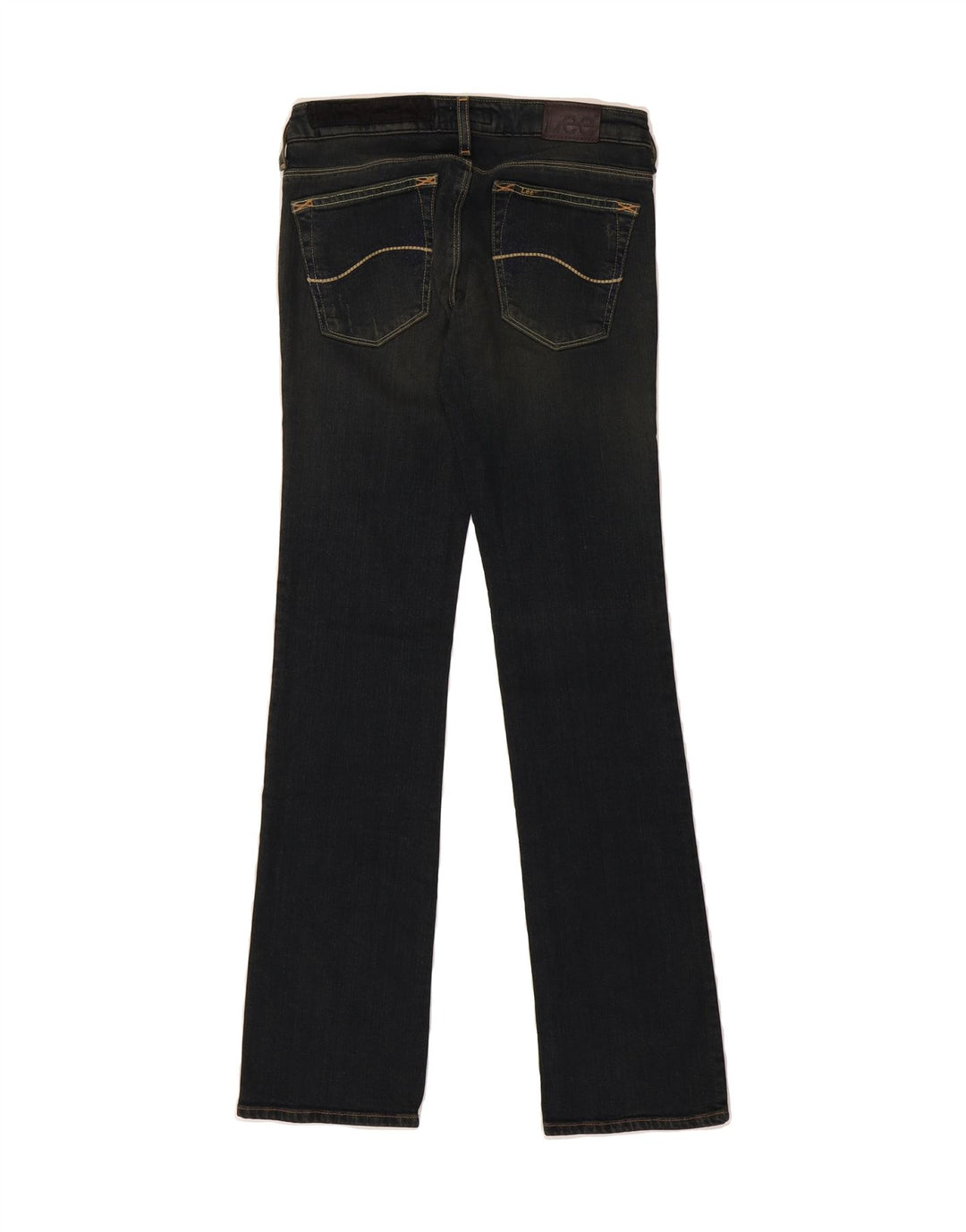 LEE Womens Coral Patch Bootcut Jeans W25 L31 Black Cotton Vintage Lee and Second-Hand Lee from Messina Hembry 