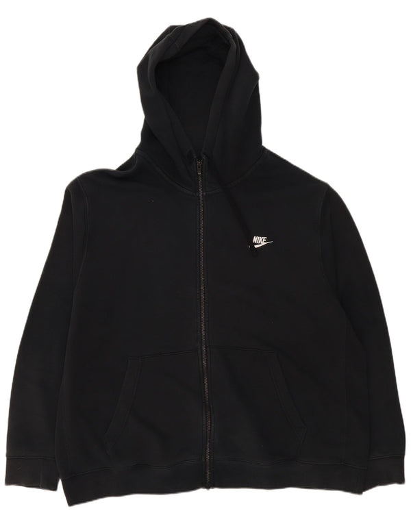 Nike Pull à capuche zippé pour homme 2XL en coton noir