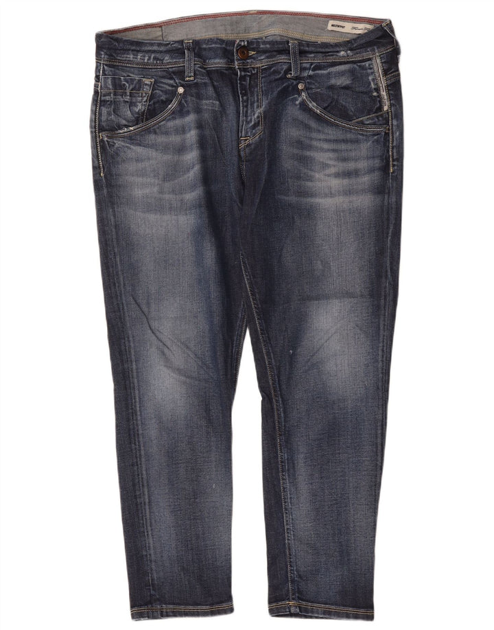 Meltin' Pot Jean Court Femme W29 L24 Bleu Coton