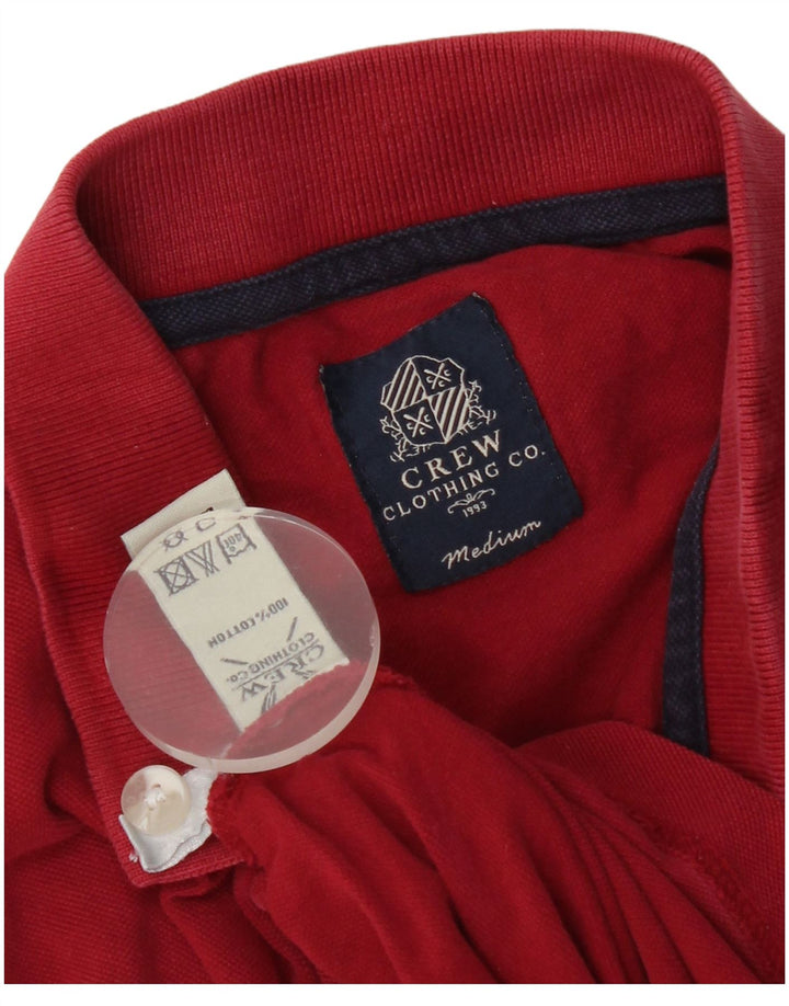 Crew Clothing Polo Homme Rouge Moyen Coton