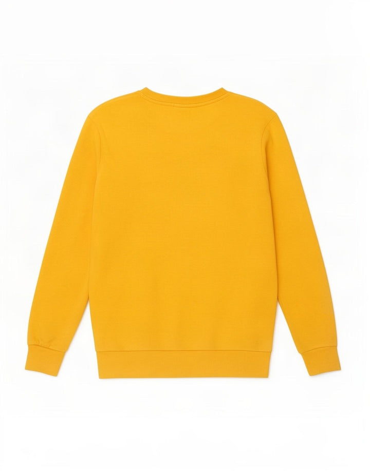 Zara Homme Sweatshirt Jumper Coton Jaune Moyen