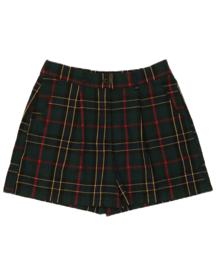 Nice & Chic Short Chino Femme Large W32 Vert Carreaux Polyester