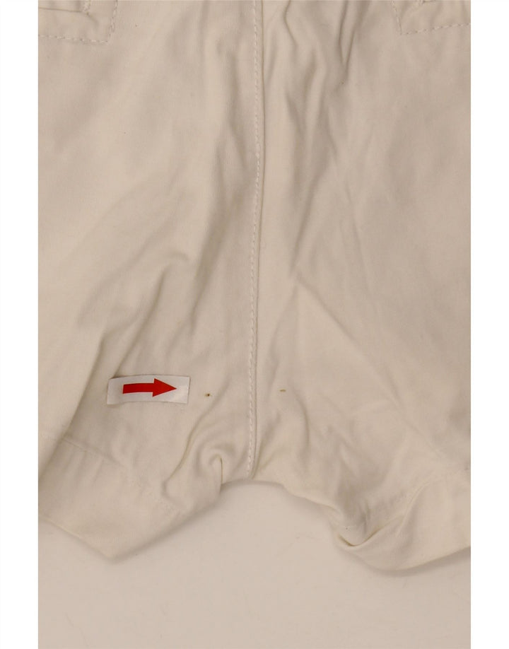 Gas Short Chino Femme W29 Coton Blanc Moyen