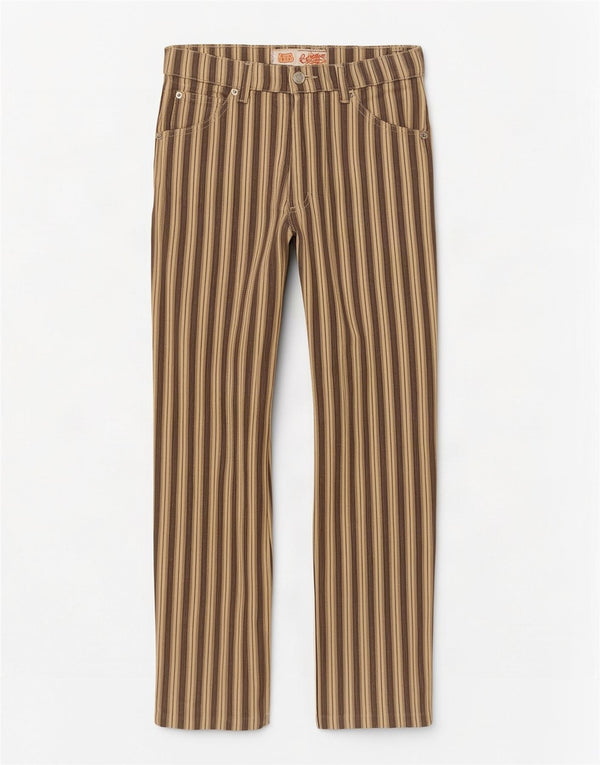 Rica Lewis Pantalon décontracté fuselé pour femme IT 46 Large W32 L27 Marron rayé