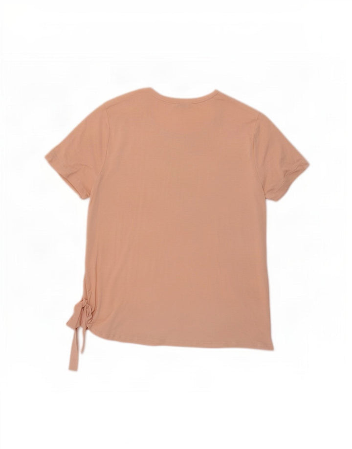 Benetton T-Shirt Femme Top UK 16 Large Rose