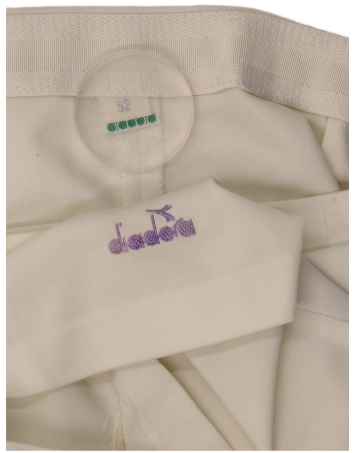 Diadora Short Chino Femme W33 Large Blanc Colorblock