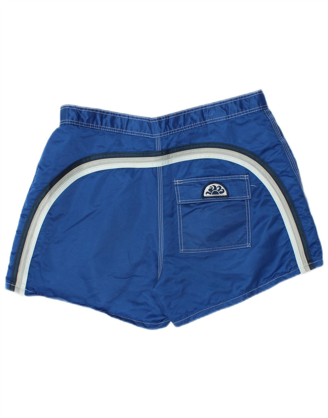 Sundek Short de Bain Homme Nylon Rayé Bleu Moyen