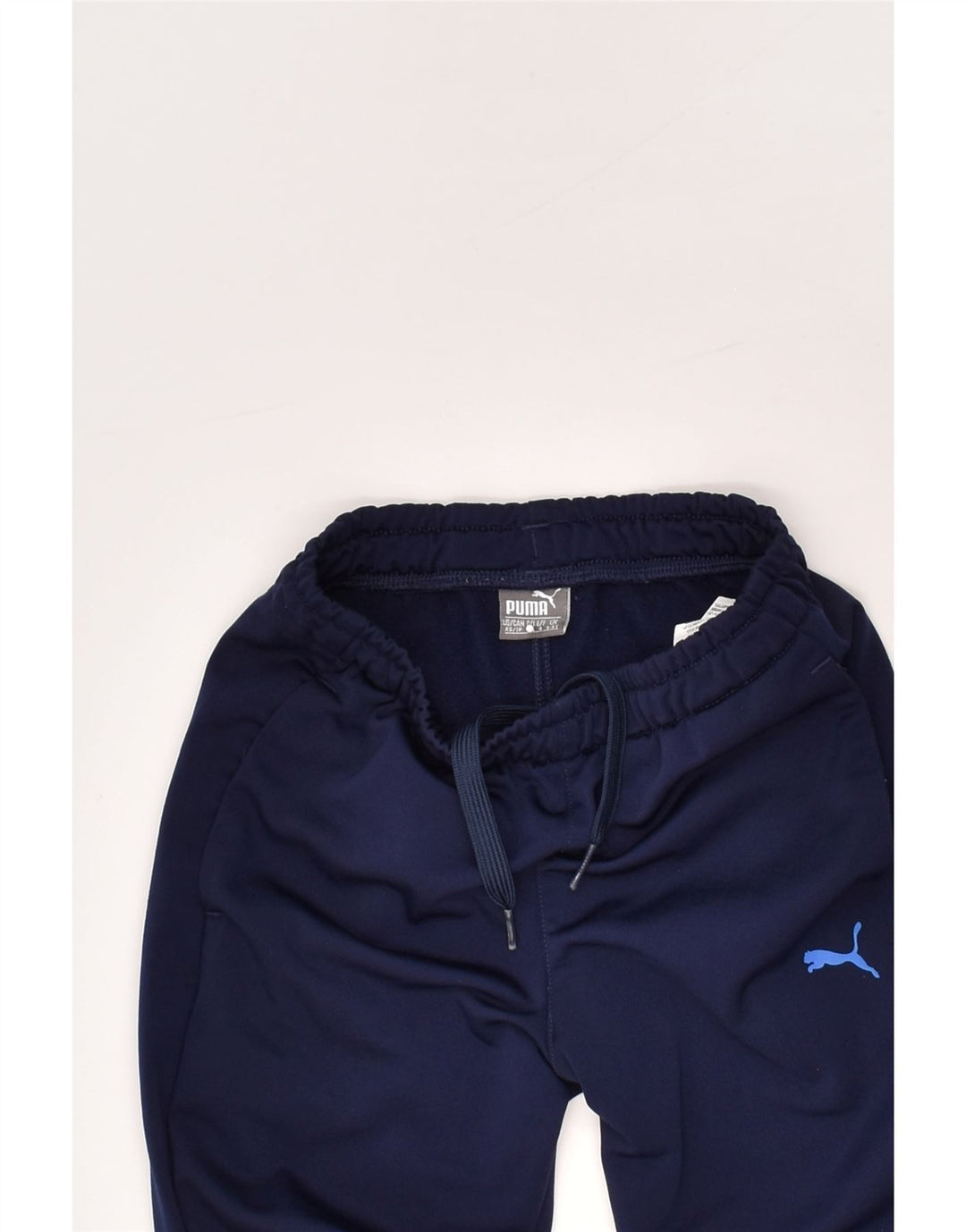 PUMA Boys Tracksuit Trousers 5-6 Years  Navy Blue Polyester Vintage Puma and Second-Hand Puma from Messina Hembry 