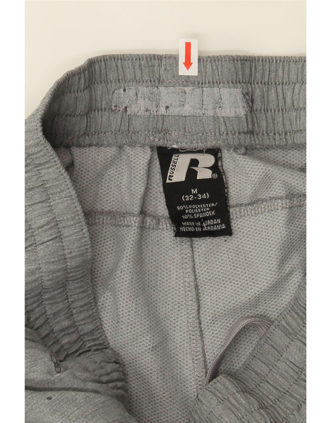 RUSSELL ATHLETIC Mens Sport Shorts Medium Grey Polyester Vintage Russell Athletic and Second-Hand Russell Athletic from Messina Hembry 