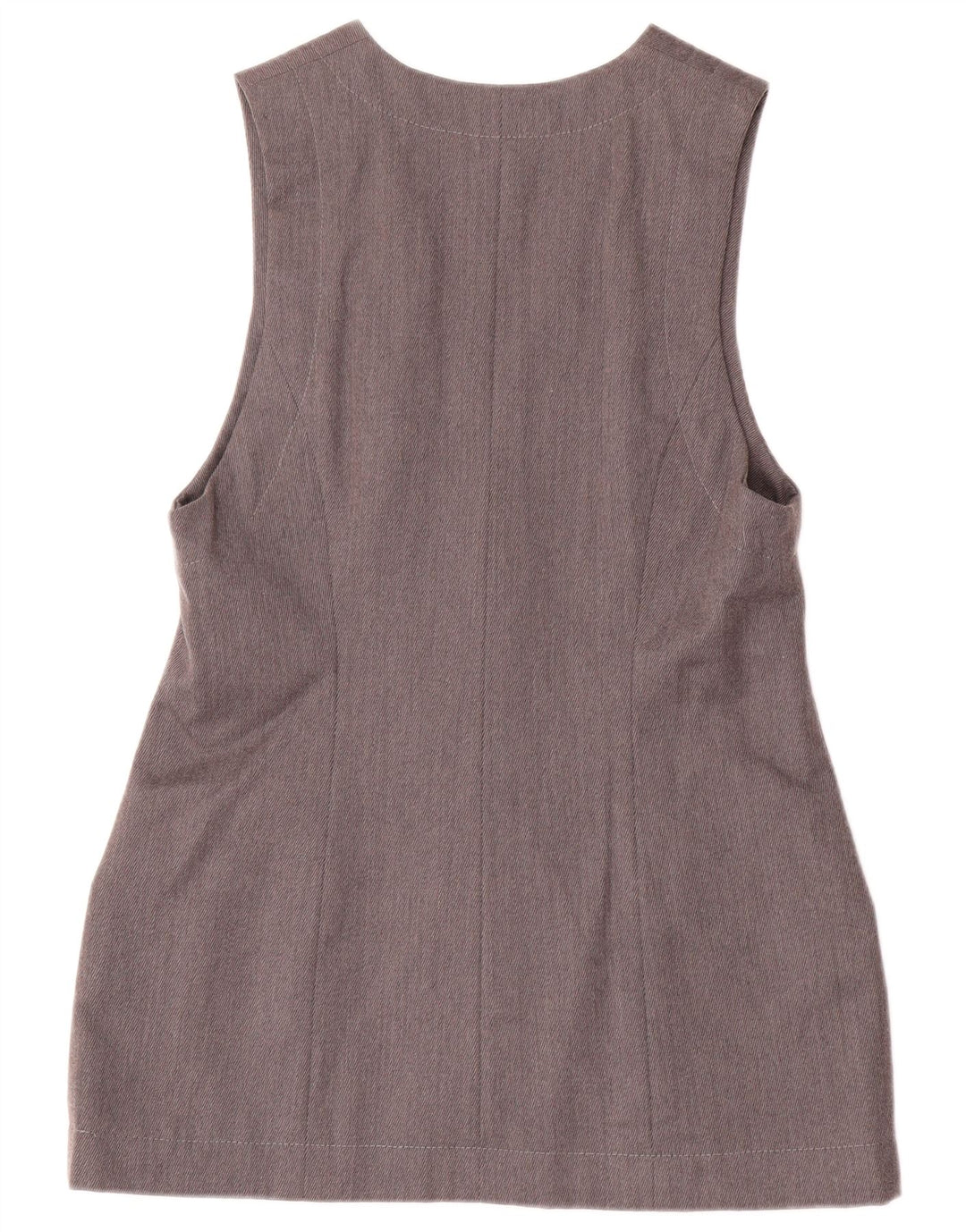 vintage Femmes 2 Bouton 2 Pièces Jupe Ensemble UK 12 Moyen W28 Gris Rayé