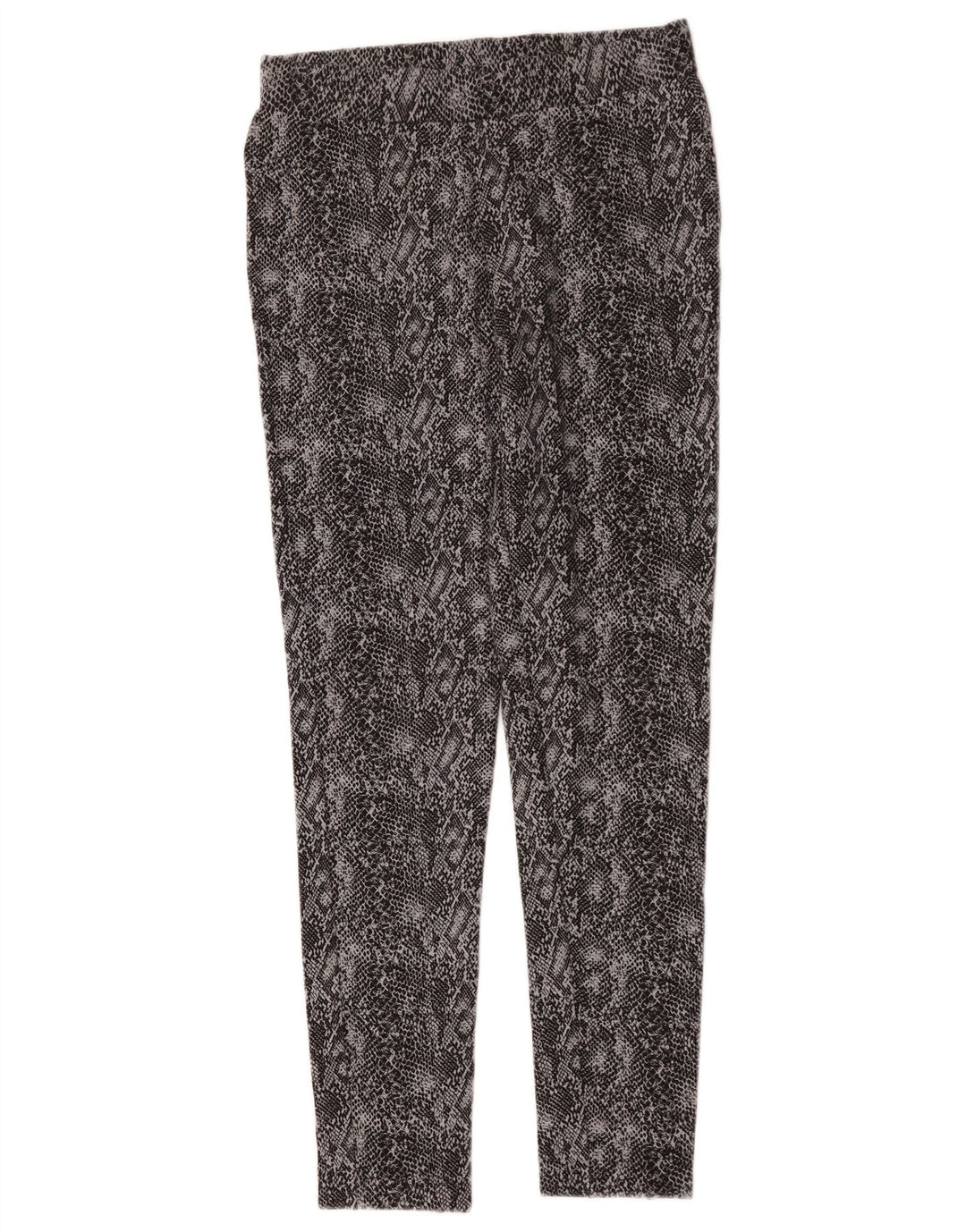 Marks & Spencer Leggings Femme UK 42 Viscose Imprimé Animal Gris Moyen