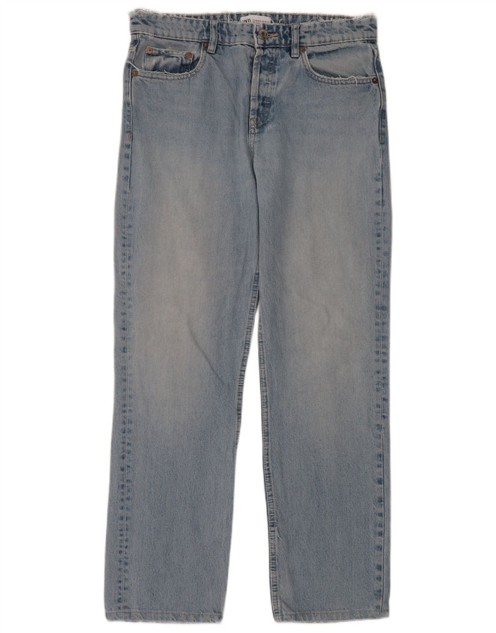 Zara Jean droit femme EU 40 Medium W30 L30 Bleu