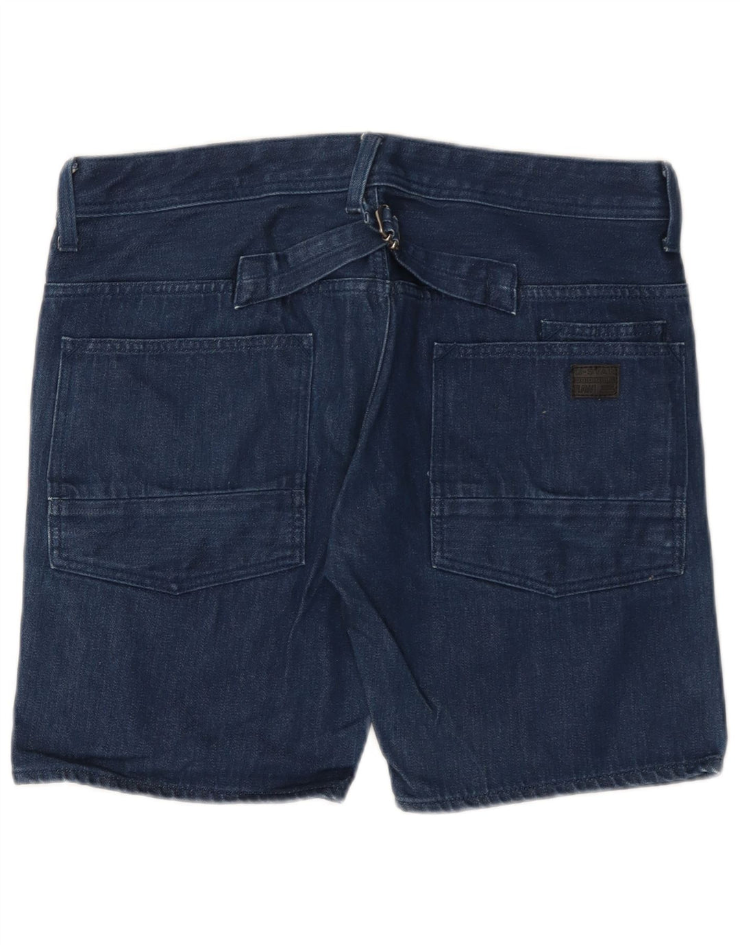 G-Star Hommes Denim Shorts W34 Grand Bleu Marine Coton