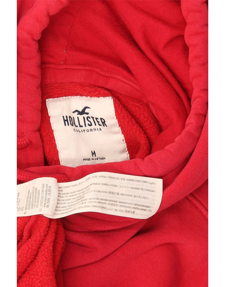Hollister Pull à capuche pour homme en coton rouge moyen