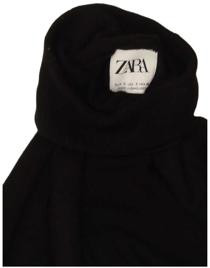 Zara Pull col roulé pour femme UK 10 Petit Noir