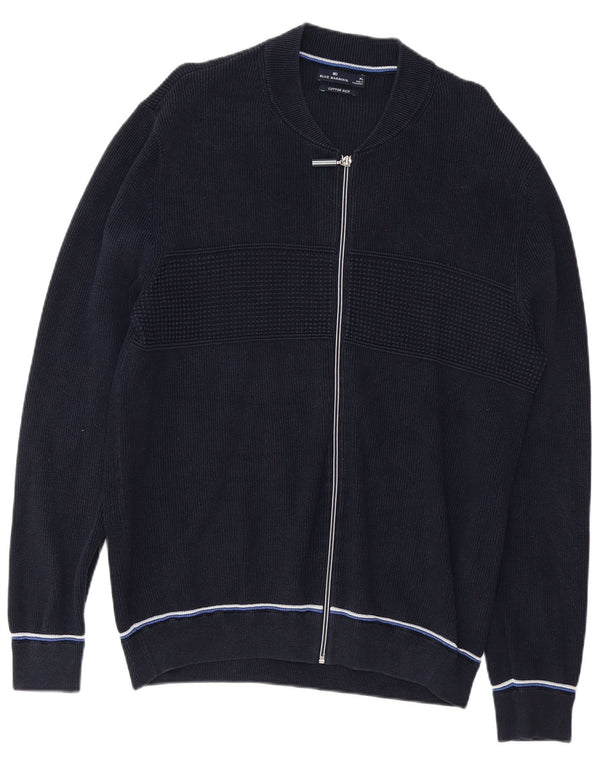 Blue Harbor Pull Cardigan Homme XL Coton Marine