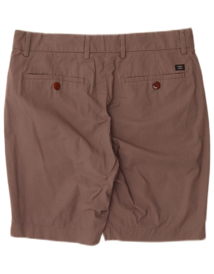 Superdry Short Chino Regular W32 Homme Marron Large Coton