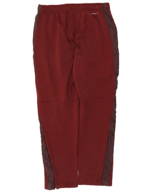 Nike Mens Therma-Fit Tracksuit Trousers Large Burgundy Colourblock