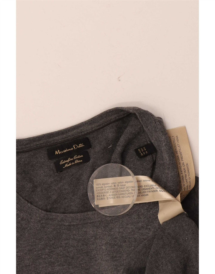 Massimo Dutti Haut Homme Manches Longues XL Gris Coton