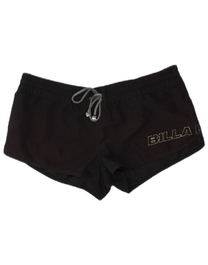 BILLABONG Short de bain graphique pour femme US 12 Large Noir Polyester