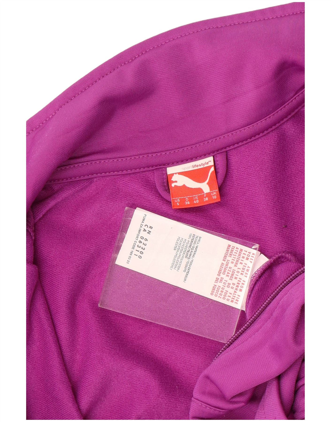 Puma Veste de survêtement pour femme UK 10 Small Rose Polyester