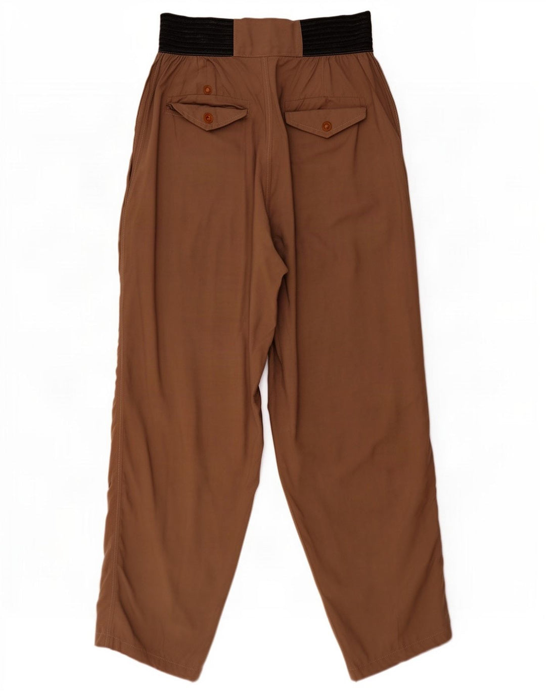 Colombus Pantalon sarouel pour femme Large W32 L31 Marron Colourblock