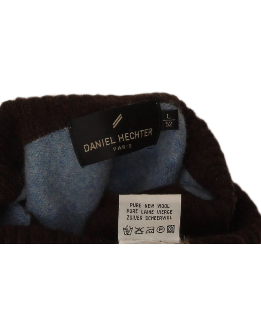 Daniel Hechter Pull col roulé pour femme UK 14 Large Bleu Rayé