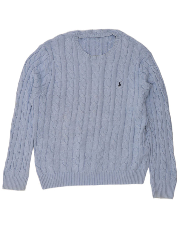 Polo Ralph Lauren Pull à col rond pour homme 2XL en coton bleu