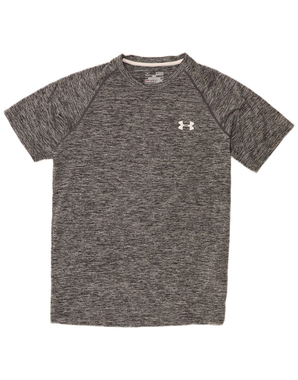 Under Armour T-Shirt Heat Gear Homme Petit Gris Moucheté Polyester