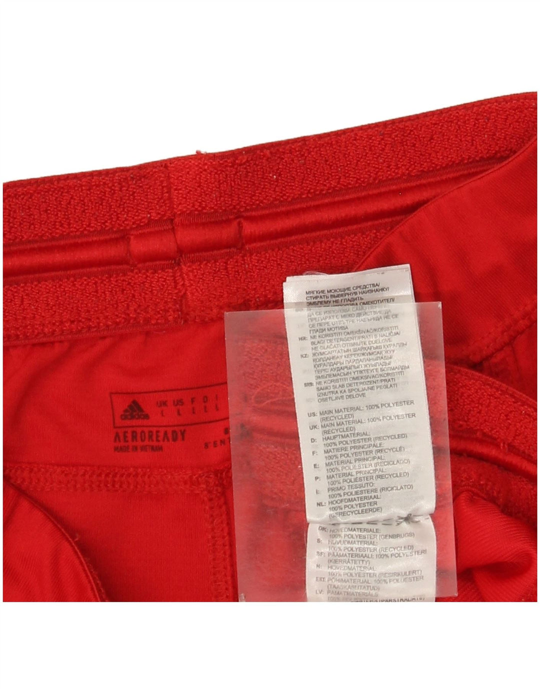 Adidas Short de sport Aeroready pour hommes, grand rouge, en polyester