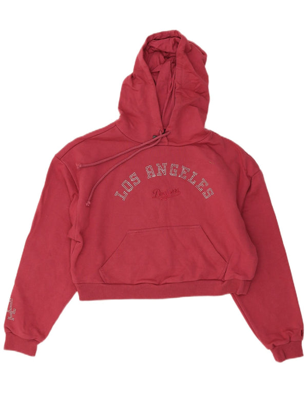 New Era Pull à capuche graphique Los Angeles Dodgers pour femme UK 10 Petit Rose