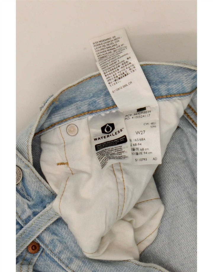 Levi's Short en Jean 501 Femme W27 Petit Bleu Coton