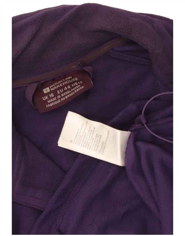 Mountain Warehouse Veste Polaire Femme UK 16 Large Violet Polyester
