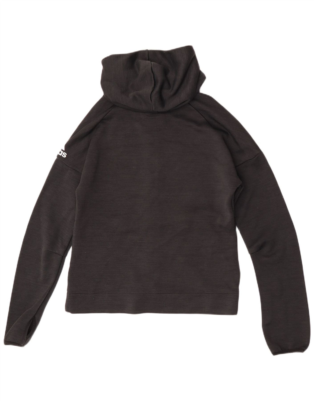 Adidas Pull à capuche zippé pour femme UK 16 Grand Noir Polyester