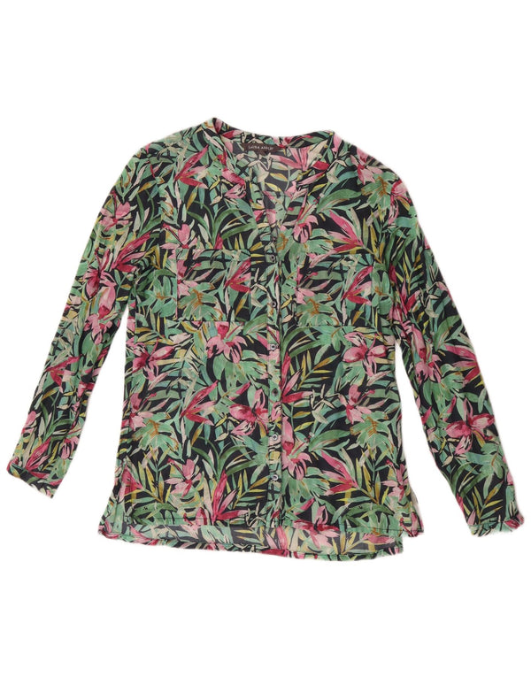 Laura Ashley Chemisier pour femme UK 10 Petit coton floral multicolore