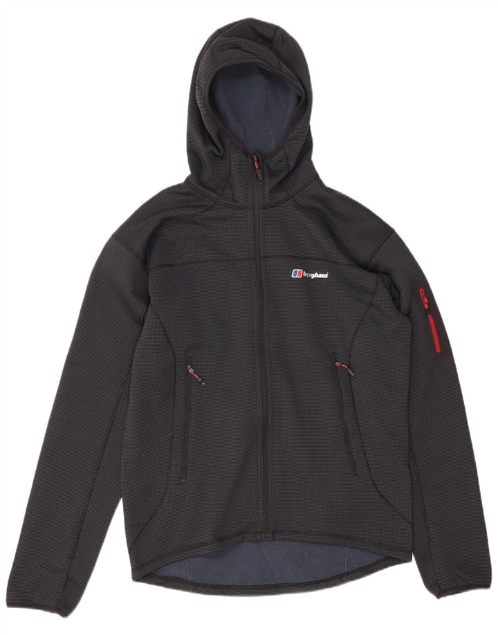 Berghaus Pull à capuche zippé pour homme en polyester à pois bleu marine