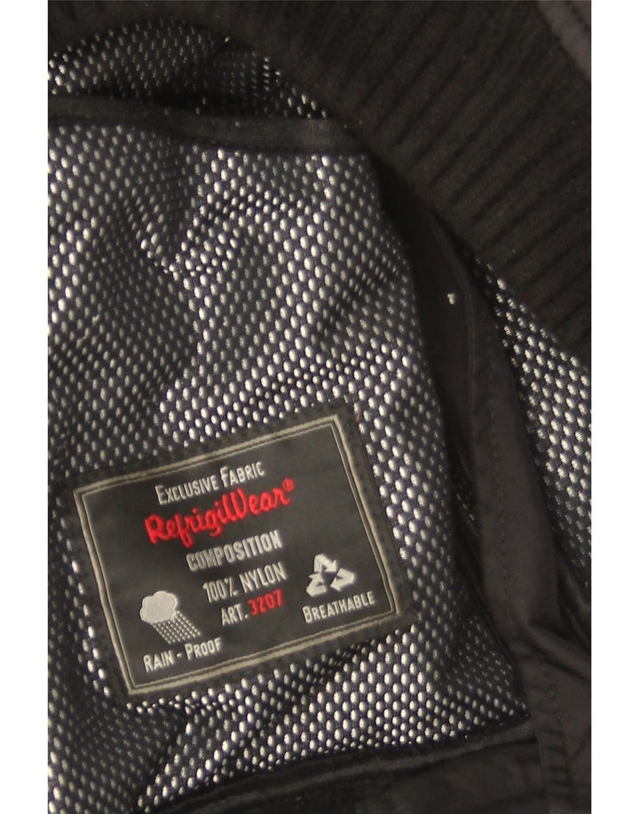 Refrigiwear Veste de pluie à capuche pour homme UK 38 Medium Noir Nylon