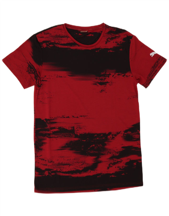 Puma T-Shirt Top Homme Bordeaux Moyen Colourblock