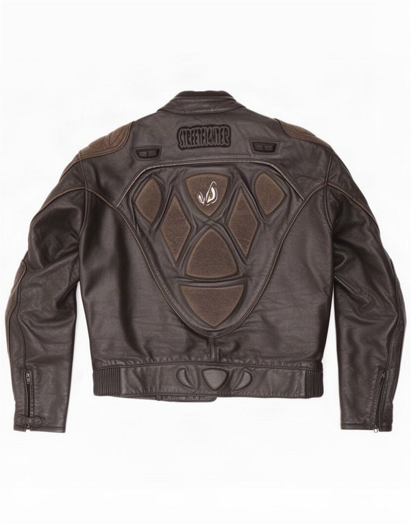 Streetfighter Veste de course en cuir pour homme IT 48 4XL Noir
